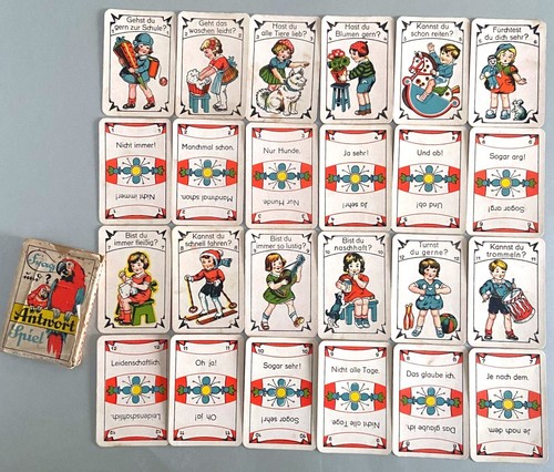 Altes frag und antwort - antwort, spiel