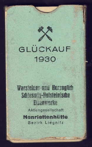 Glückauf 1930 skat - deck,