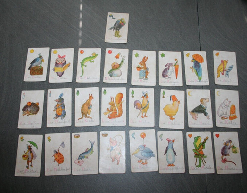 Altes kartenspiel der - der, schwarze