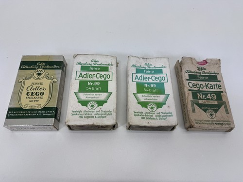 Vintage cego kartenspiel - 4x,