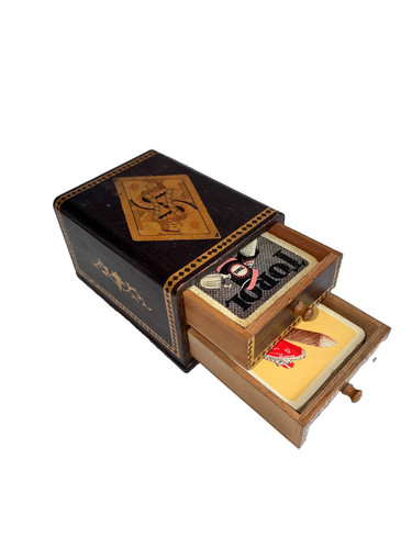 Vintage spielkarten box - vintage,