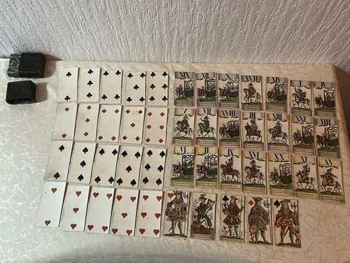 Antikes barockes kartenspiel - antikes,