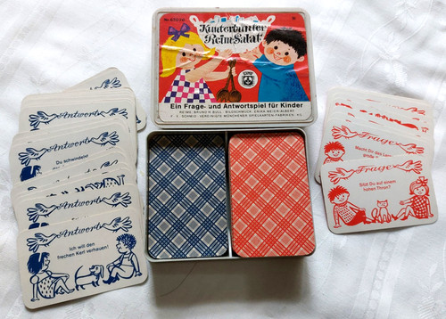 Altes kartenspiel kunterbunter - altes,
