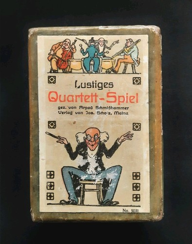 Lustiges quartett spiel - quartett, von