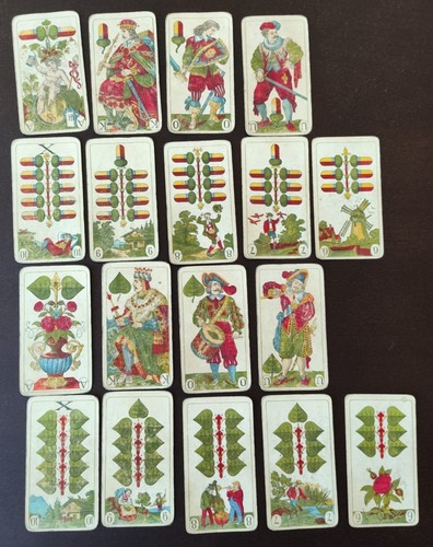 Antike skatkarte böhmische - skatkarte,