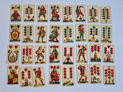 Komplettes deck spielkarten - deck,
