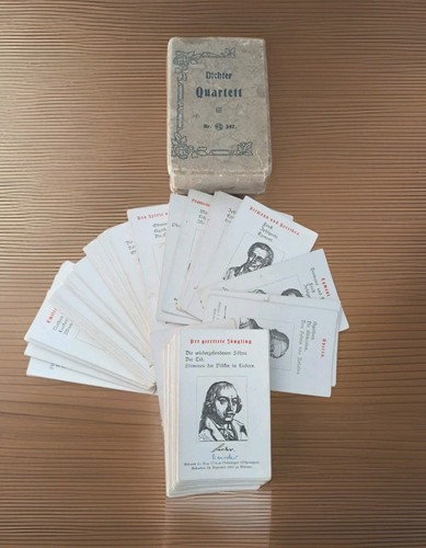 Antikes kartenspiel dichter - antikes, ,