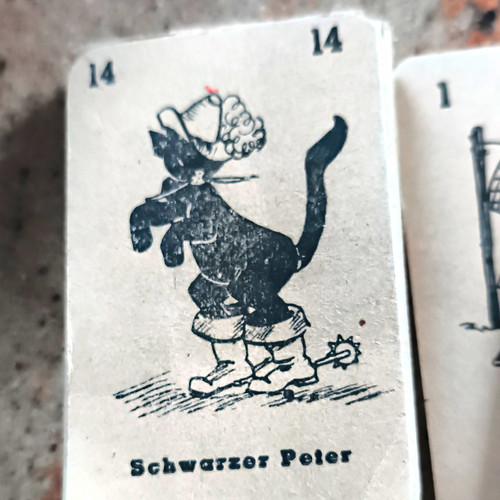 Schwarzer peter kartenspiel - schwarzer,