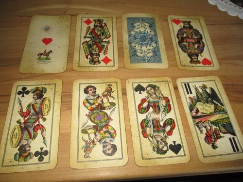 Alte spielkarten 1920 - spielkarten, um
