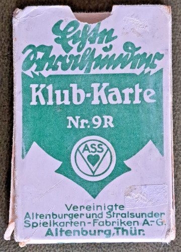 Historisches ass kartenspiel - historisches,