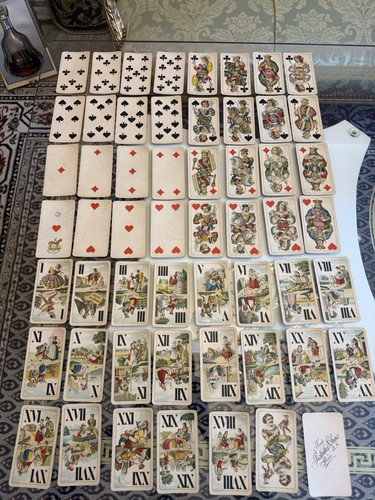 Antike spielkarten tarock aus - antike,